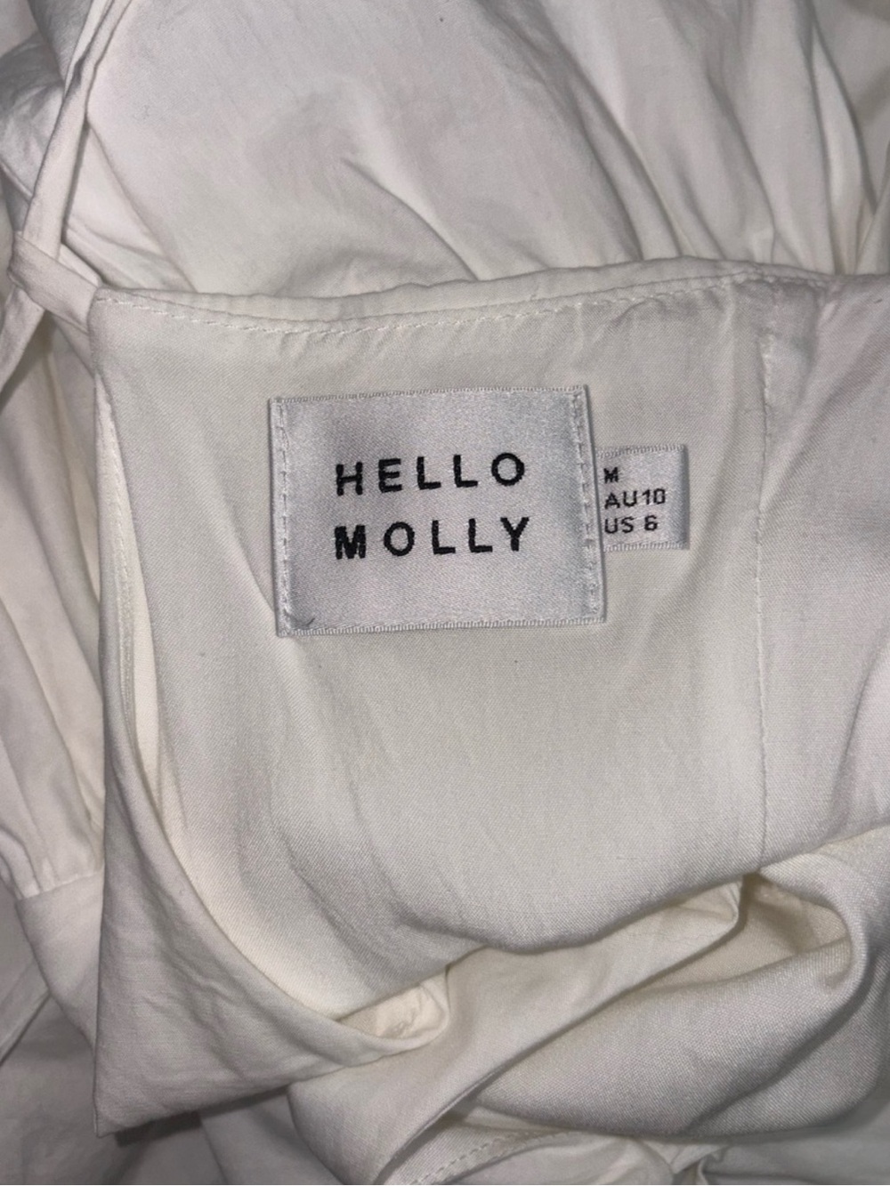 White Hello Molly Mini Bubble Dress - Picture 3 of 3